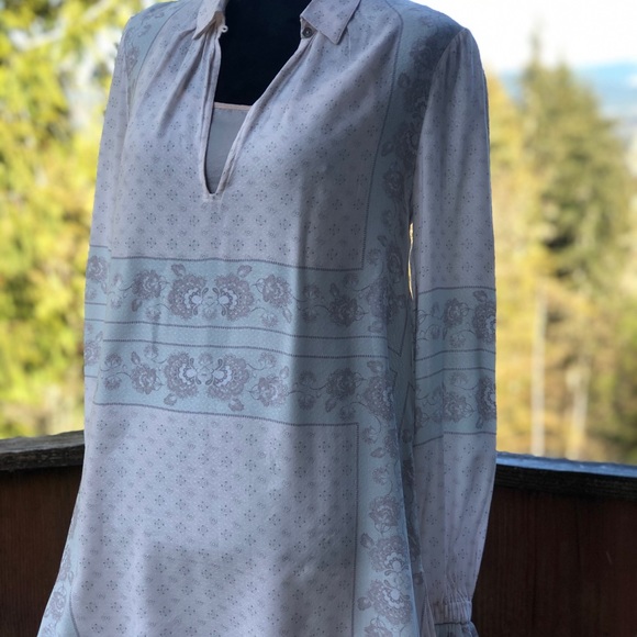 Cream and baby blue FP tunic - Picture 2 of 7
